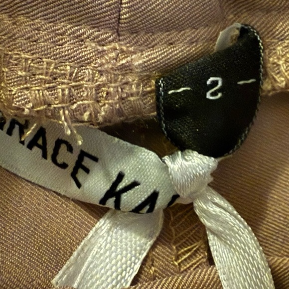 NWT-Grace Karin Paper Bag Pencil Pants | Size Small | Tan | - Picture 4 of 5